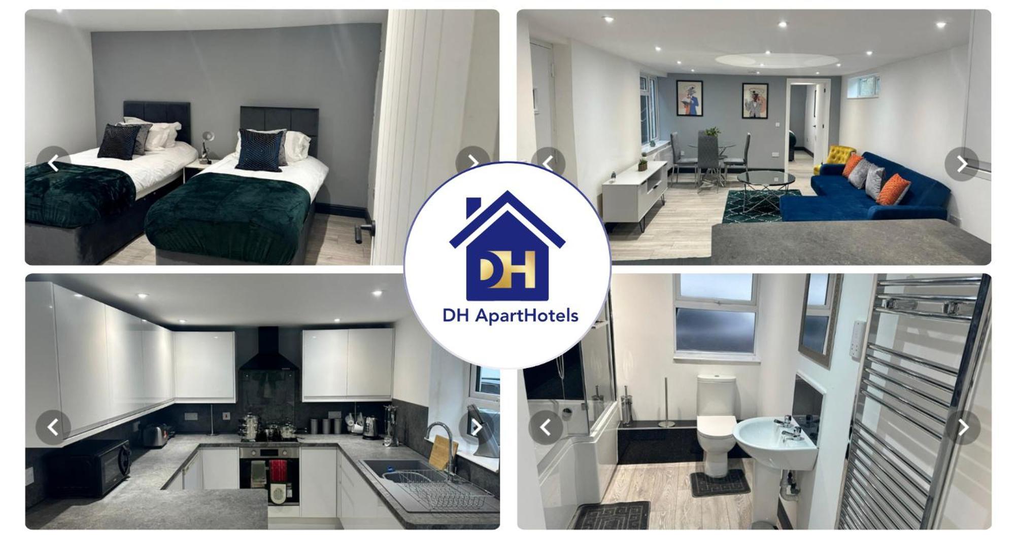 Apartment 1 Bedroom - Abacus House - Town Centre - Contractor Friendly - Free Parking - Full Kitchen - Washer Dryer - Spacious - Ideal For Work